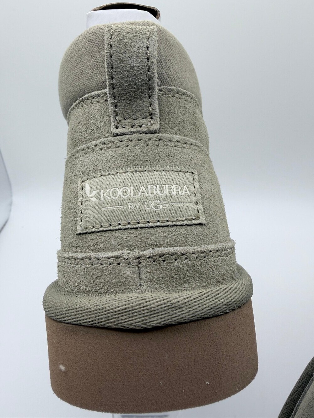 Koolaburra by UGG Advay Suede Faux Fur Ankle Boots Taupe Dune Women's Size 5 NWT - Picture 4 of 13